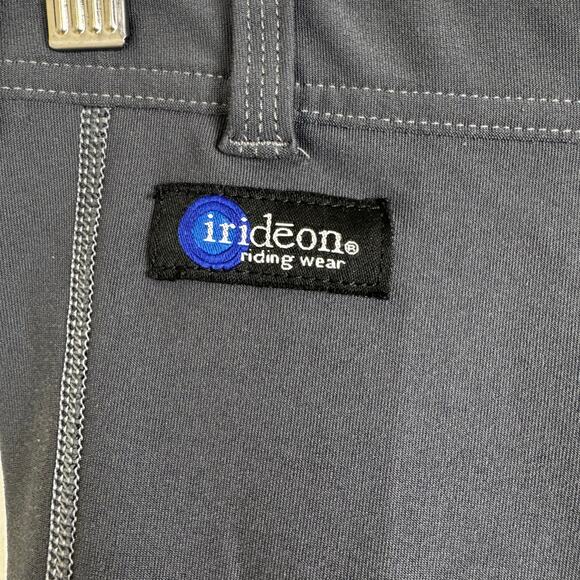 Irideon Womens Equestrian Riding Tights Knee Patch Breeches Gray Size Small - Picture 6 of 8